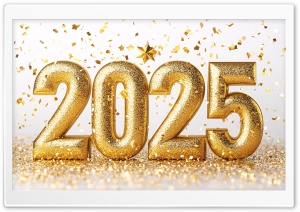 2025 New Year A Bright Future Awaits 4K UHD Wallpaper for Widescreen and UltraWide Desktop, UltraHD TV, Smartphone, Tablet