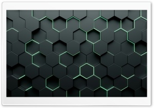 3D Honeycomb Pattern 4K UHD Wallpaper for Widescreen and UltraWide Desktop, UltraHD TV, Smartphone, Tablet