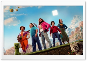 A Minecraft Movie 2025 Movie 4K UHD Wallpaper for Widescreen and UltraWide Desktop, UltraHD TV, Smartphone, Tablet