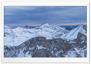 Alps In Winter 4K UHD Wallpaper for Widescreen and UltraWide Desktop, UltraHD TV, Smartphone, Tablet