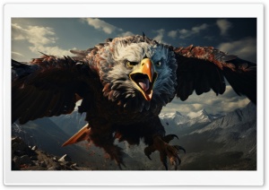 Bald Eagle Flying 4K UHD Wallpaper for Widescreen and UltraWide Desktop, UltraHD TV, Smartphone, Tablet