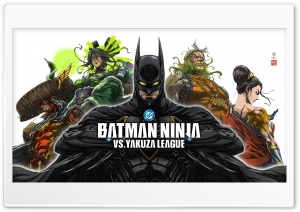 Batman Ninja vs Yakuza League 2025 Superhero Movie 4K UHD Wallpaper for Widescreen and UltraWide Desktop, UltraHD TV, Smartphone, Tablet
