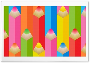 Beautiful Colored Pencils - Back to School 4K UHD Wallpaper for Widescreen and UltraWide Desktop, UltraHD TV, Smartphone, Tablet