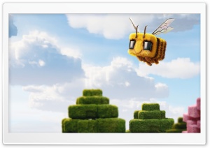 Bee, A Minecraft Movie 4K UHD Wallpaper for Widescreen and UltraWide Desktop, UltraHD TV, Smartphone, Tablet