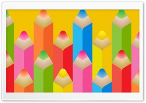 Colorful Pencils Art 4K UHD Wallpaper for Widescreen and UltraWide Desktop, UltraHD TV, Smartphone, Tablet