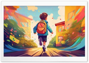 First Day of School 4K UHD Wallpaper for Widescreen and UltraWide Desktop, UltraHD TV, Smartphone, Tablet