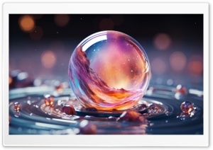 Glass Balls Art 4K UHD Wallpaper for Widescreen and UltraWide Desktop, UltraHD TV, Smartphone, Tablet