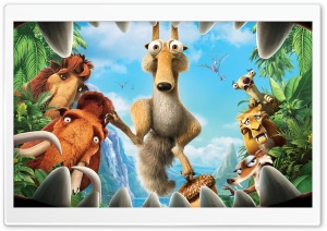 Ice Age 3 4K UHD Wallpaper for Widescreen and UltraWide Desktop, UltraHD TV, Smartphone, Tablet