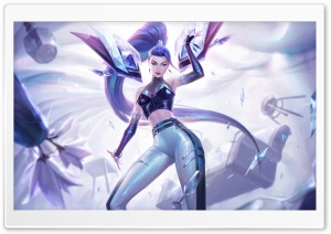 KDA All Out Kaisa LoL 4K UHD Wallpaper for Widescreen and UltraWide Desktop, UltraHD TV, Smartphone, Tablet