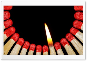 Lit Matches 4K UHD Wallpaper for Widescreen and UltraWide Desktop, UltraHD TV, Smartphone, Tablet