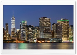 Panorama of Lower Manhattan, New York City 4K UHD Wallpaper for Widescreen and UltraWide Desktop, UltraHD TV, Smartphone, Tablet