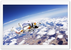 Red Bull Skydiver 4K UHD Wallpaper for Widescreen and UltraWide Desktop, UltraHD TV, Smartphone, Tablet