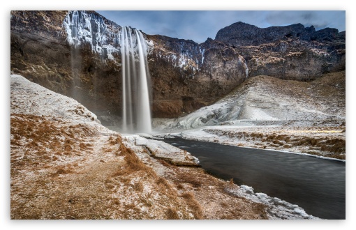 Seljalandsfoss Waterfall, Iceland UltraHD Wallpaper for UHD 16:9 ; HD 16:9 ; UltraWide 21:9 24:10 ; Widescreen 16:10 5:3 ; Fullscreen 4:3 5:4 3:2 ; Tablet 1:1 ; Mobile 9:16 2:3 3:5 3:4 ;