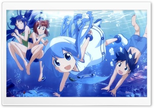 Shinryaku Ika Musume 4K UHD Wallpaper for Widescreen and UltraWide Desktop, UltraHD TV, Smartphone, Tablet