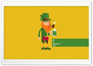 St. Patricks Day Leprechaun 4K UHD Wallpaper for Widescreen and UltraWide Desktop, UltraHD TV, Smartphone, Tablet