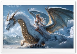 The Dragon s Enchanted Realm 4K UHD Wallpaper for Widescreen and UltraWide Desktop, UltraHD TV, Smartphone, Tablet