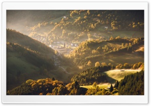 Vosges Mountains, Autumn Landscape 4K UHD Wallpaper for Widescreen and UltraWide Desktop, UltraHD TV, Smartphone, Tablet