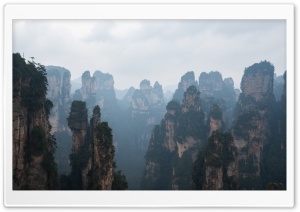 Zhangjiajie National Forest Park, China 4K UHD Wallpaper for Widescreen and UltraWide Desktop, UltraHD TV, Smartphone, Tablet